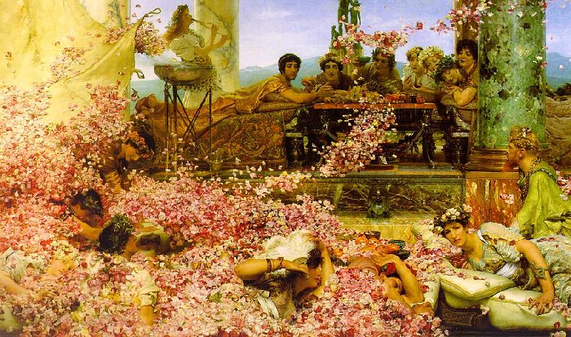 Alma The Roses of Heliogabalus France oil painting art